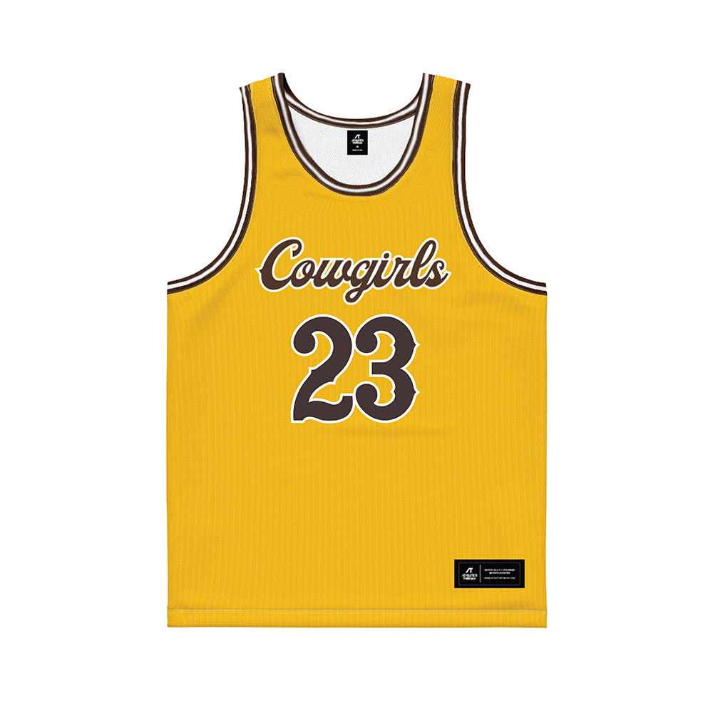 Wyoming - NCAA Women's Basketball : Joslin Igo - Gold Basketball Jersey