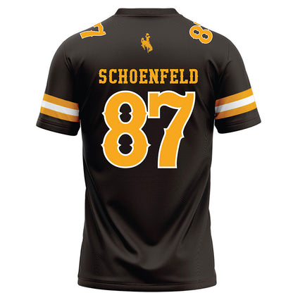 Wyoming - NCAA Football : Isaac Schoenfeld - Brown Football Jersey