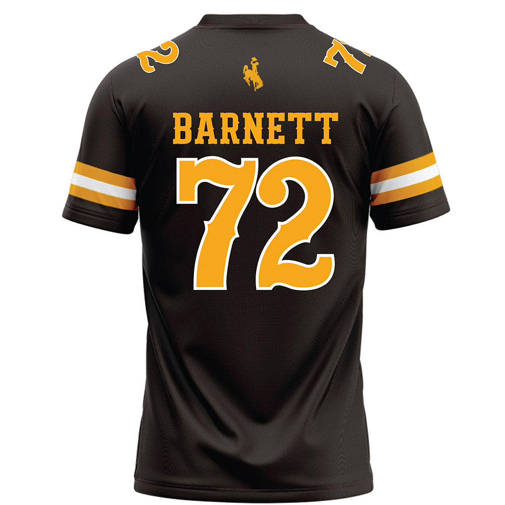 Wyoming - NCAA Football : Caden Barnett - Brown Football Jersey