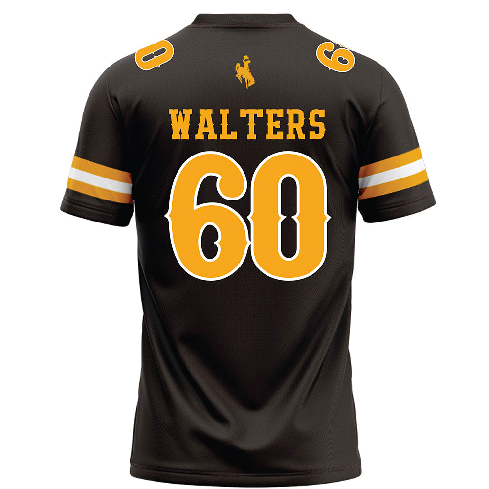 Wyoming - NCAA Football : Wyatt Walters - Brown Football Jersey-1