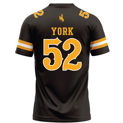 Wyoming - NCAA Football : Carson York - Brown Football Jersey