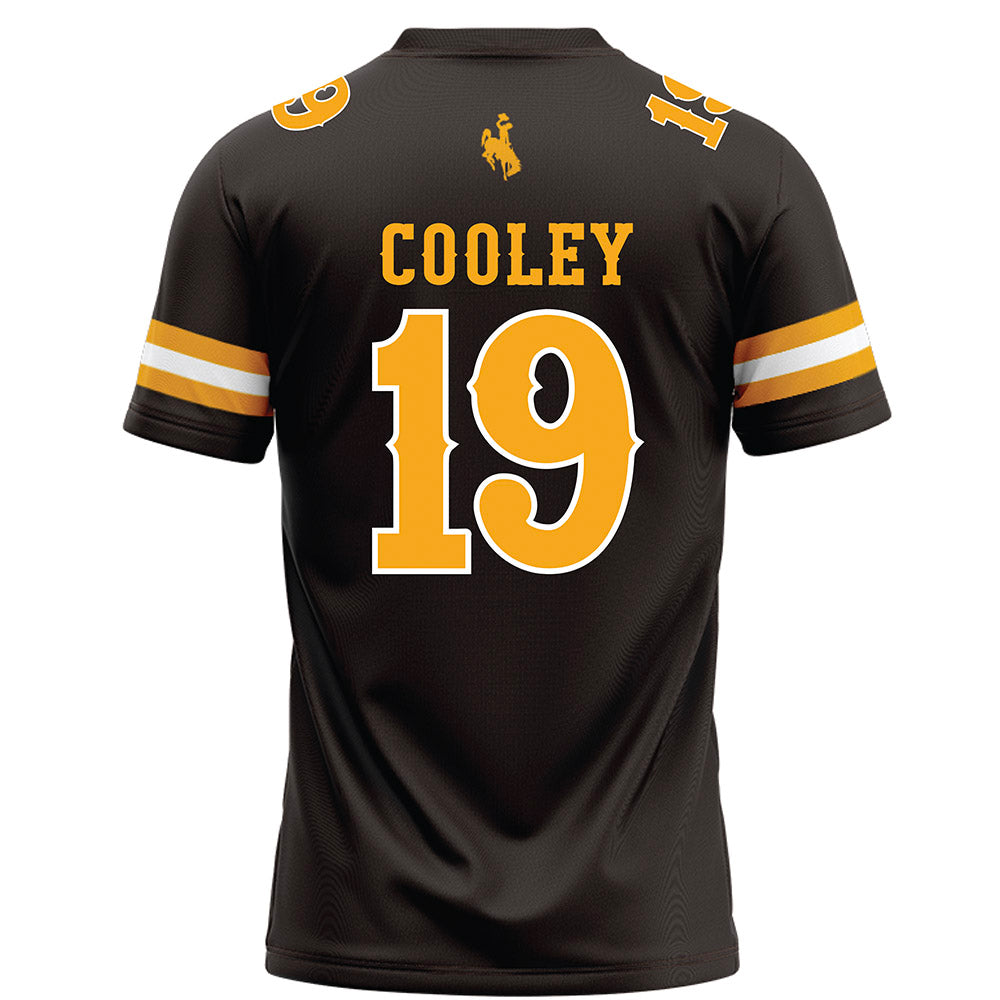 Wyoming - NCAA Football : Caleb Cooley - Brown Football Jersey