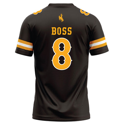 Wyoming - NCAA Football : Tyrese Boss - Brown Football Jersey