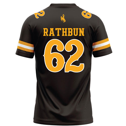 Wyoming - NCAA Football : Spencer Rathbun - Brown Football Jersey