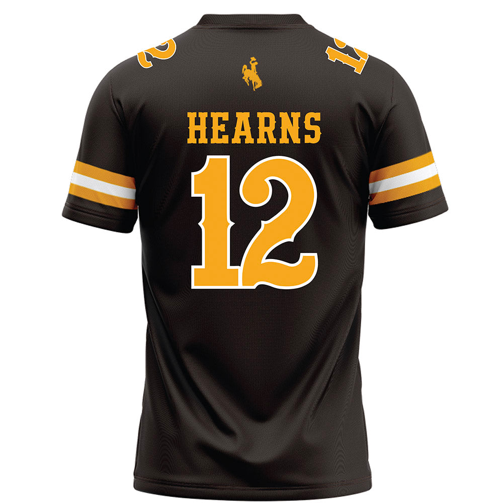 Wyoming - NCAA Football : Desman Hearns - Brown Football Jersey-1
