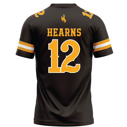 Wyoming - NCAA Football : Desman Hearns - Brown Football Jersey-1