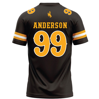 Wyoming - NCAA Football : Keelan Anderson - Brown Football Jersey