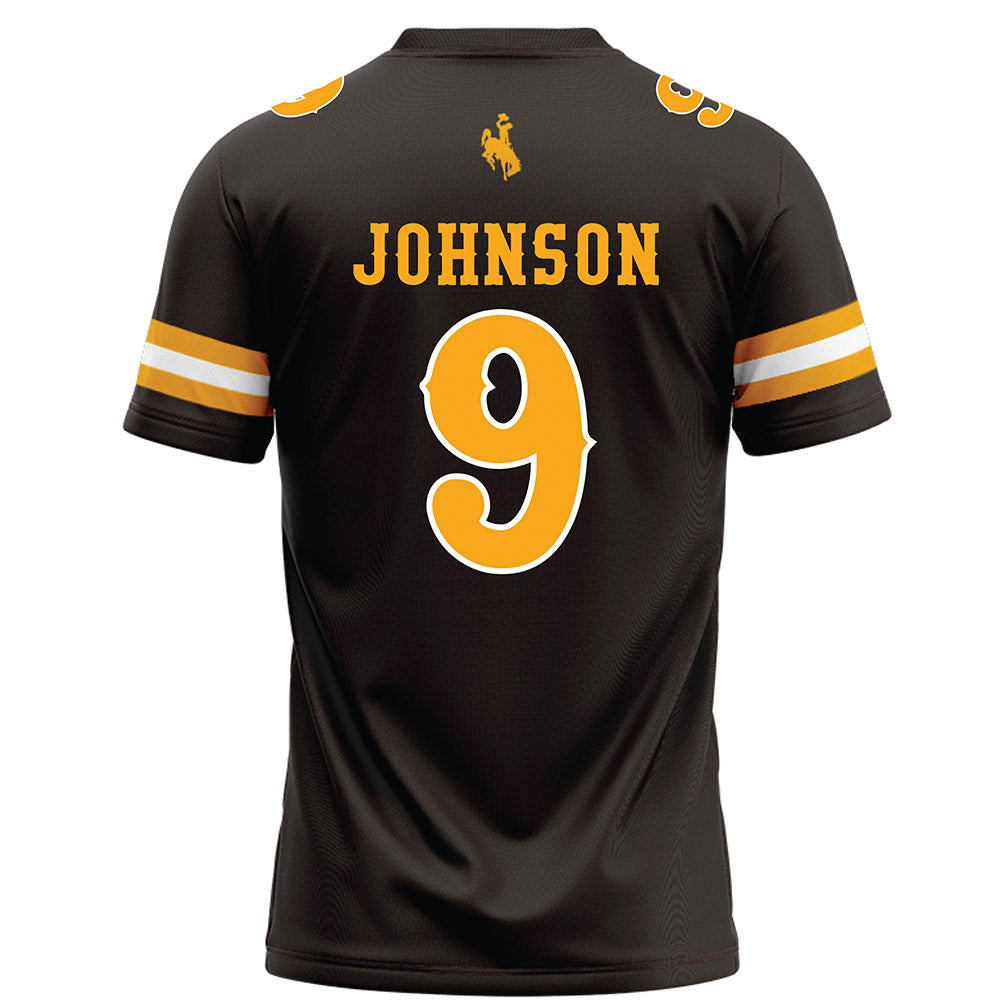 Wyoming - NCAA Football : Brayden Johnson - Brown Football Jersey-1