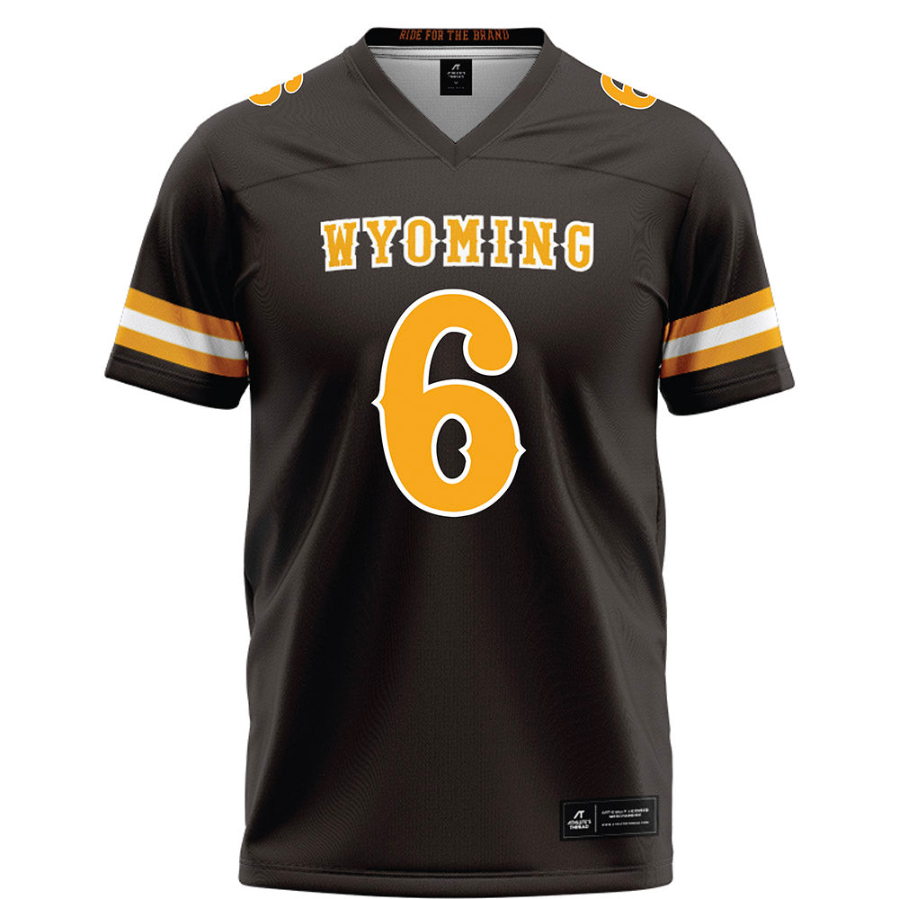 Wyoming - NCAA Football : Evan Eller - Brown Football Jersey-0