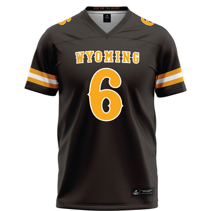 Wyoming - NCAA Football : Evan Eller - Brown Football Jersey-0