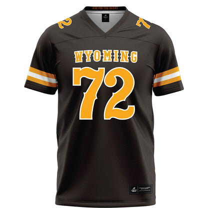 Wyoming - NCAA Football : Caden Barnett - Brown Football Jersey