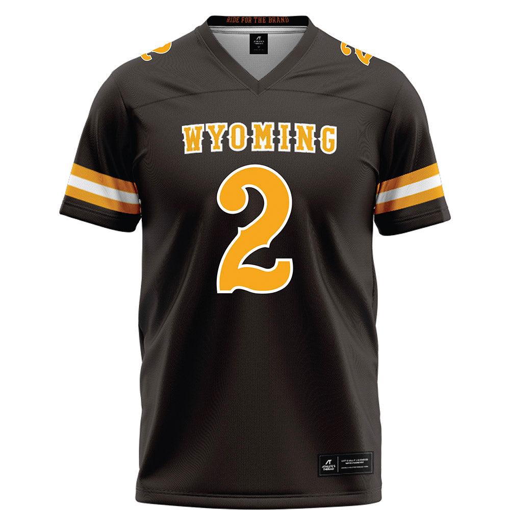 Wyoming - NCAA Football : Caleb Merritt - Brown Football Jersey-0