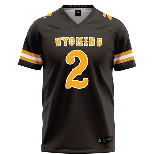 Wyoming - NCAA Football : Caleb Merritt - Brown Football Jersey-0