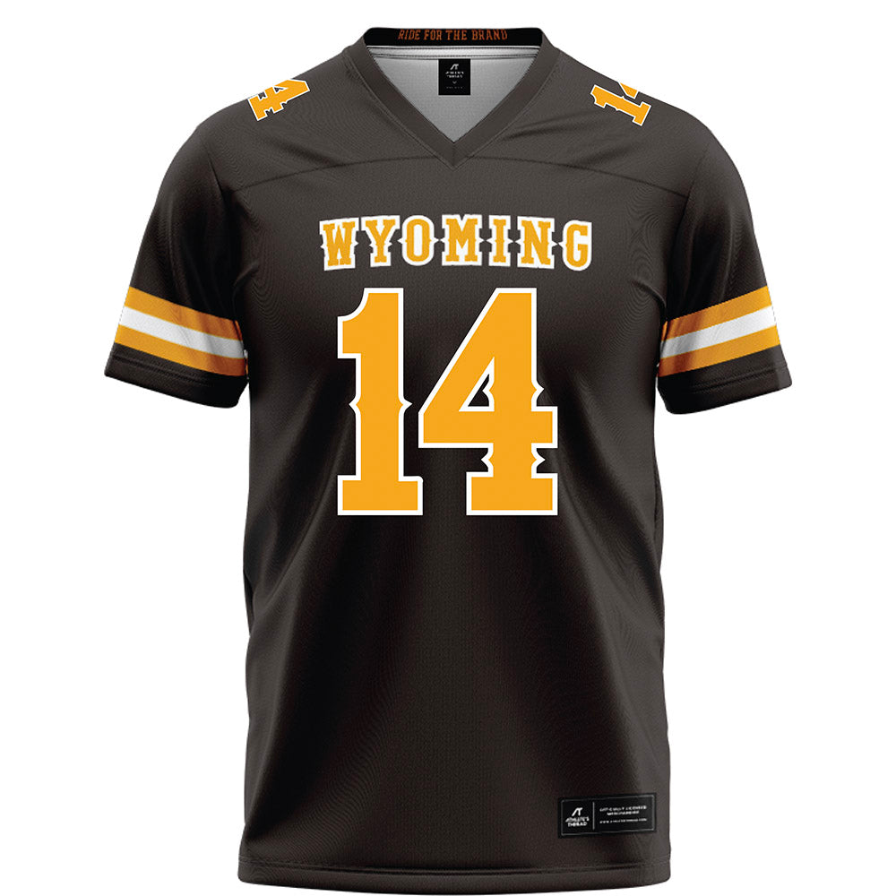 Wyoming - NCAA Football : Bj Inmon - Brown Football Jersey-0