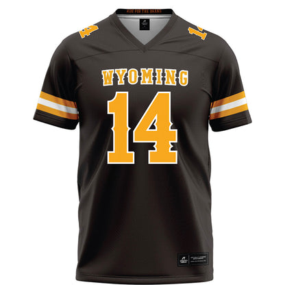 Wyoming - NCAA Football : Bj Inmon - Brown Football Jersey-0