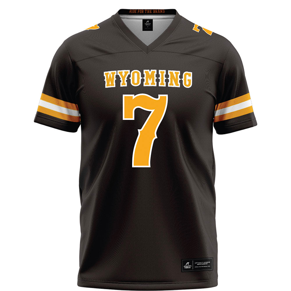 Wyoming - NCAA Football : Markie Grant - Brown Football Jersey