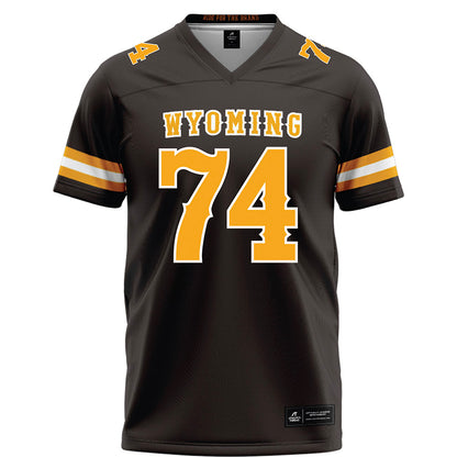 Wyoming - NCAA Football : Brycen Lotz - Brown Football Jersey