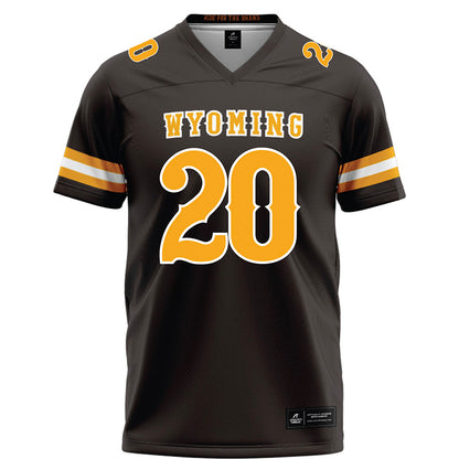 Wyoming - NCAA Football : Dainsus Miller - Brown Football Jersey-0