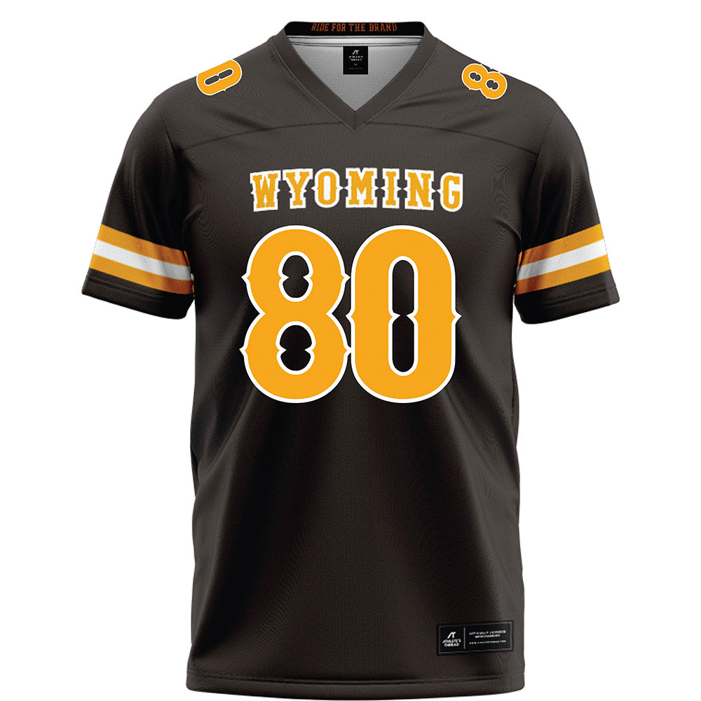 Wyoming - NCAA Football : Justin Erb - Brown Football Jersey