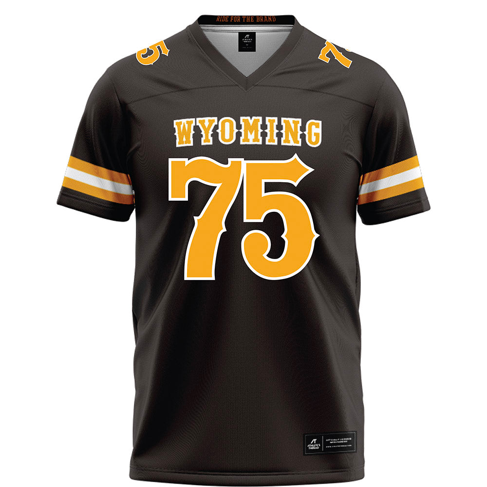 Wyoming - NCAA Football : Cooper Lawson - Brown Football Jersey-0