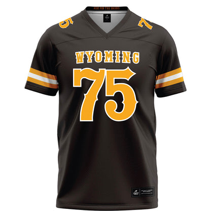 Wyoming - NCAA Football : Cooper Lawson - Brown Football Jersey-0