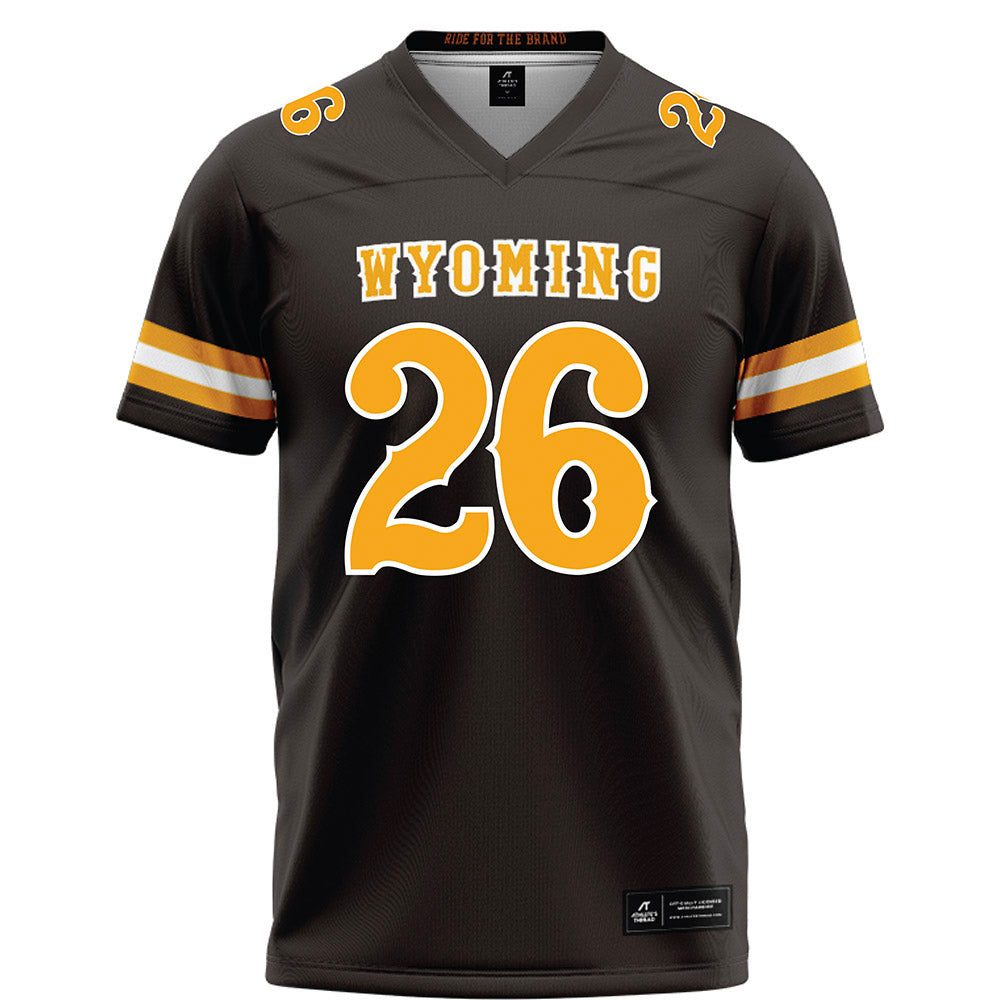 Wyoming - NCAA Football : Gary Rutherford - Brown Football Jersey-0
