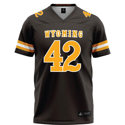 Wyoming - NCAA Football : Ethan Stuhlsatz - Brown Football Jersey-0