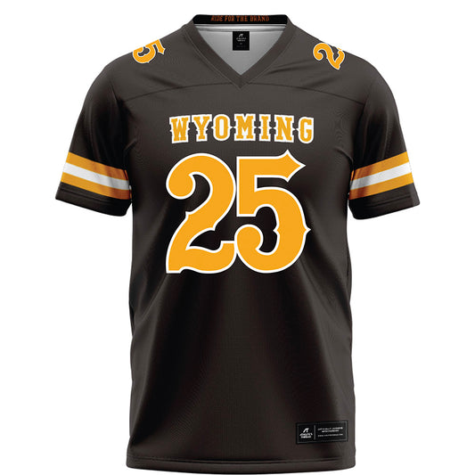 Wyoming - NCAA Football : Brooklyn Cheek - Brown Football Jersey-0