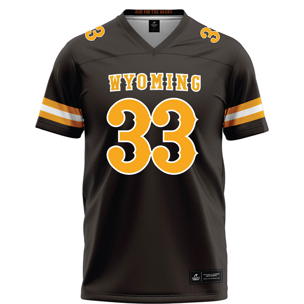 Wyoming - NCAA Football : Parker Moore - Brown Football Jersey-0