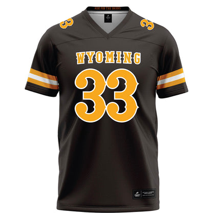 Wyoming - NCAA Football : Parker Moore - Brown Football Jersey-0