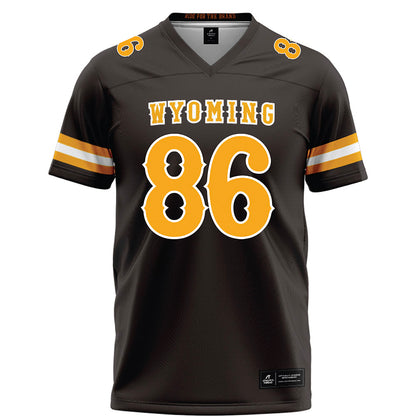 Wyoming - NCAA Football : Evan Svoboda - Brown Football Jersey-0