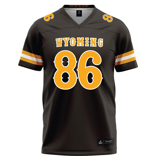 Wyoming - NCAA Football : Evan Svoboda - Brown Football Jersey-0