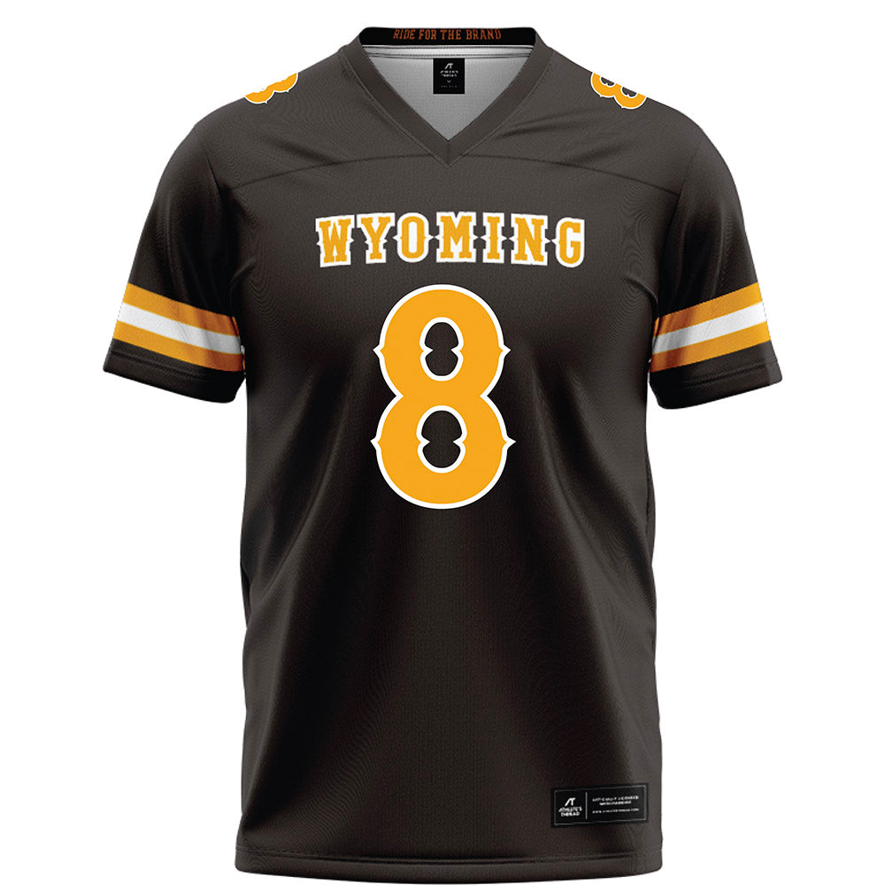 Wyoming - NCAA Football : Tyrese Boss - Brown Football Jersey