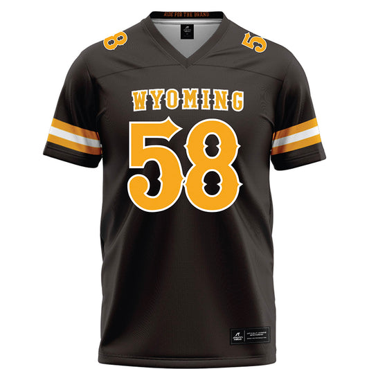 Wyoming - NCAA Football : Jordan Turnbull - Brown Football Jersey