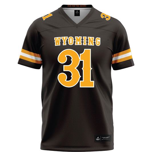 Wyoming - NCAA Football : Tyson Deen - Brown Football Jersey-0