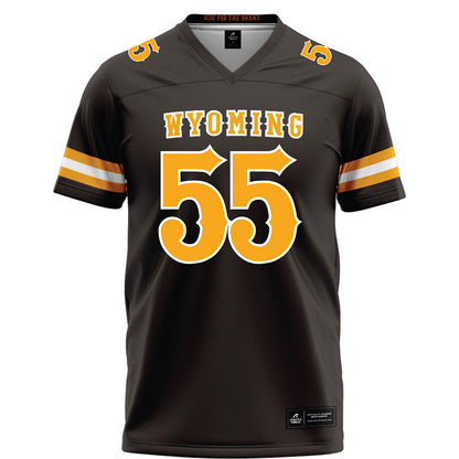 Wyoming - NCAA Football : Kevin Sjogren - Brown Football Jersey