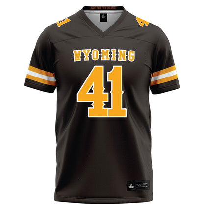 Wyoming - NCAA Football : Jack Culbreath - Brown Football Jersey