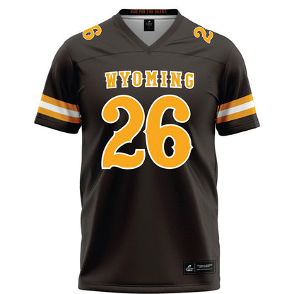 Wyoming - NCAA Football : Samuel Harris - Brown Football Jersey-0