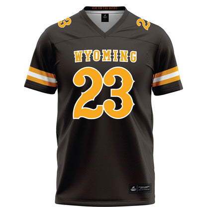 Wyoming - NCAA Football : Tyler Nystrom - Brown Football Jersey