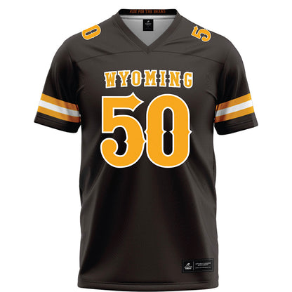 Wyoming - NCAA Football : Giovanni Panozzo - Brown Football Jersey-0