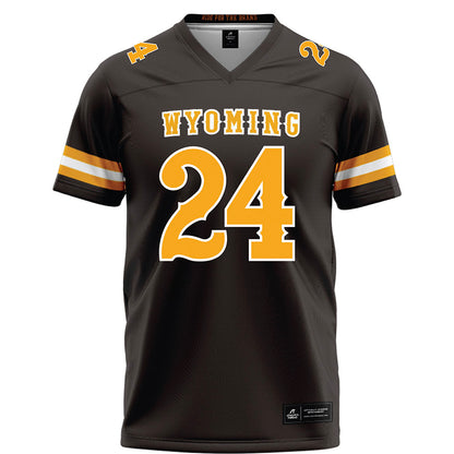 Wyoming - NCAA Football : Drew Jackson - Brown Football Jersey