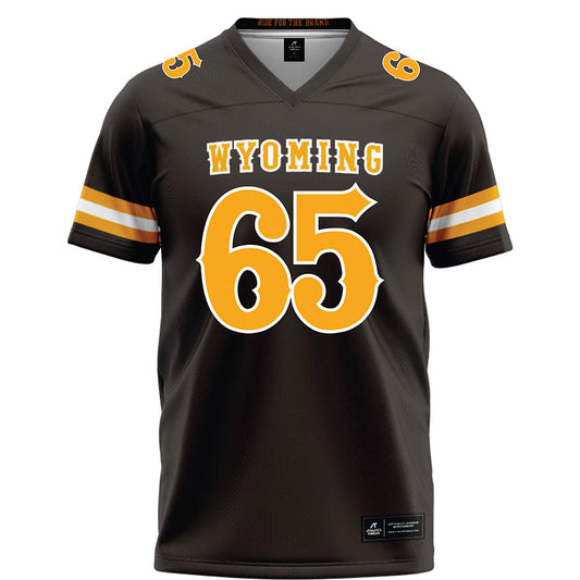 Wyoming - NCAA Football : Nathan Geiger - Brown Football Jersey