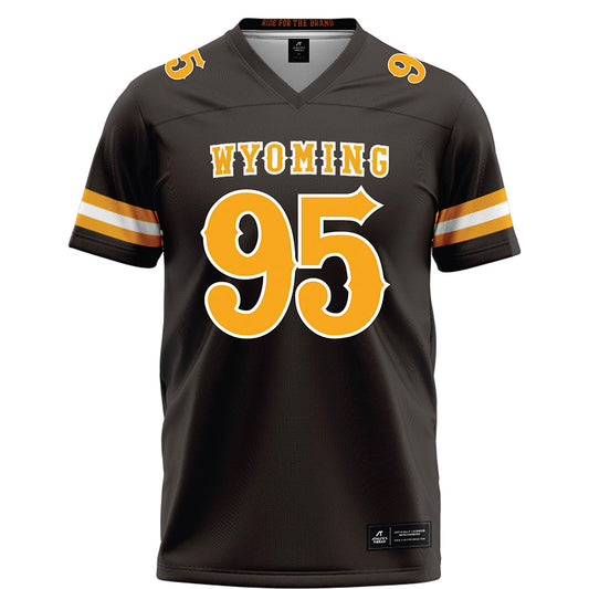 Wyoming - NCAA Football : Caleb Robinson - Brown Football Jersey