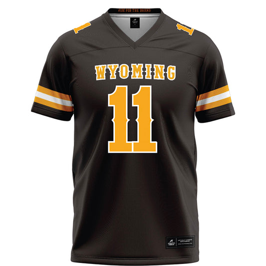 Wyoming - NCAA Football : Michael Fitzgerald - Brown Football Jersey-0