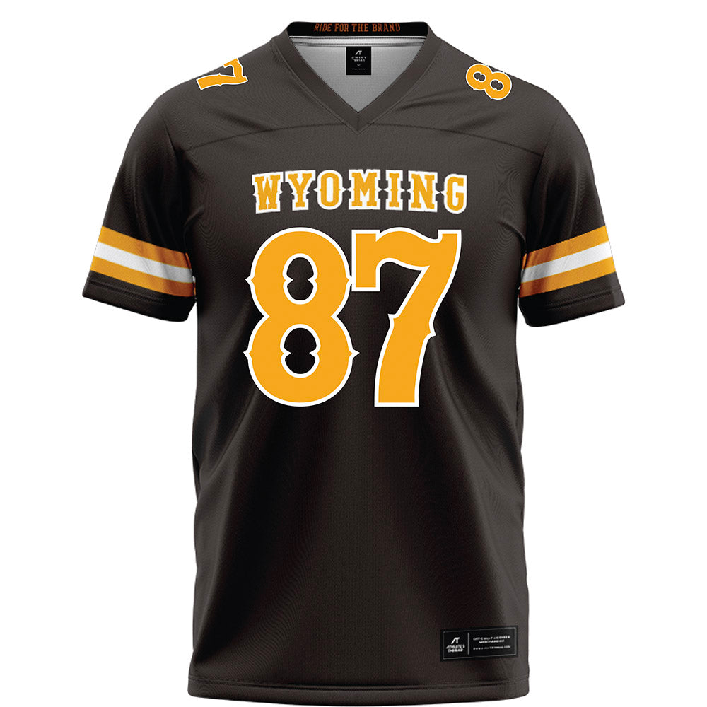 Wyoming - NCAA Football : Isaac Schoenfeld - Brown Football Jersey