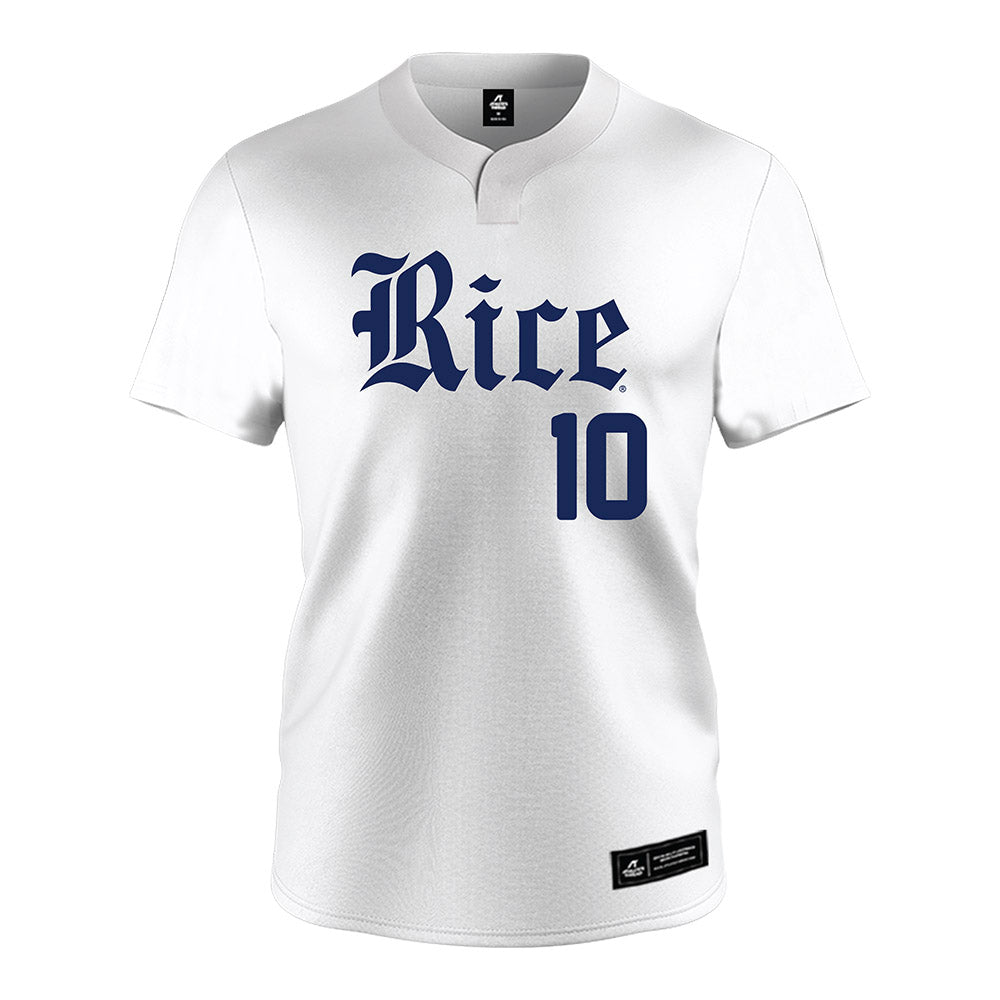 Rice - NCAA Baseball : Colin Robson - White Jersey