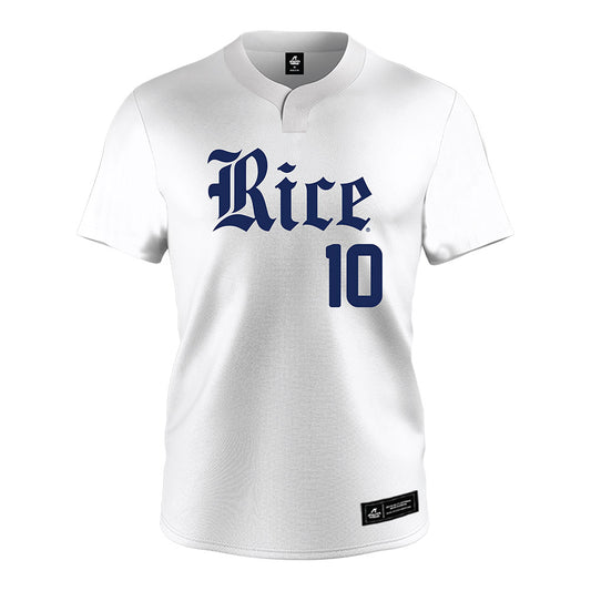 Rice - NCAA Baseball : Colin Robson - White Jersey