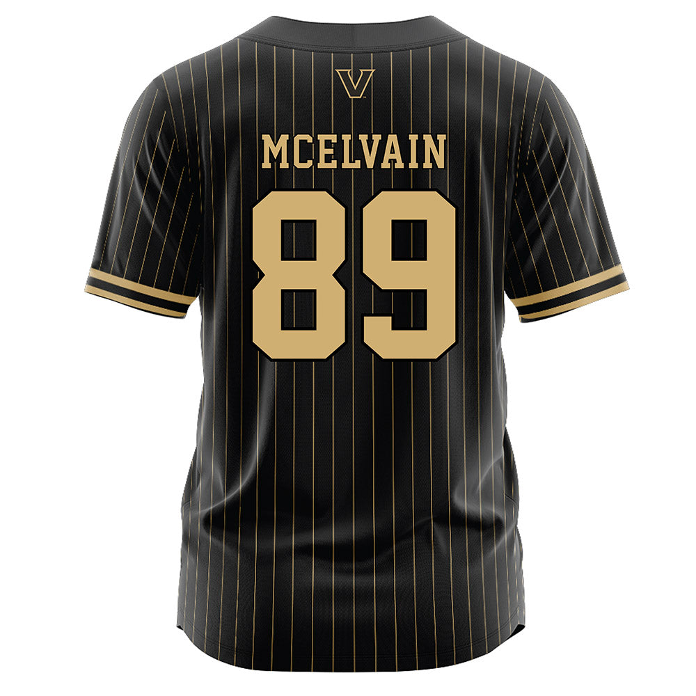 Vanderbilt - NCAA Baseball : Ethan McElvain - Black Jersey-1