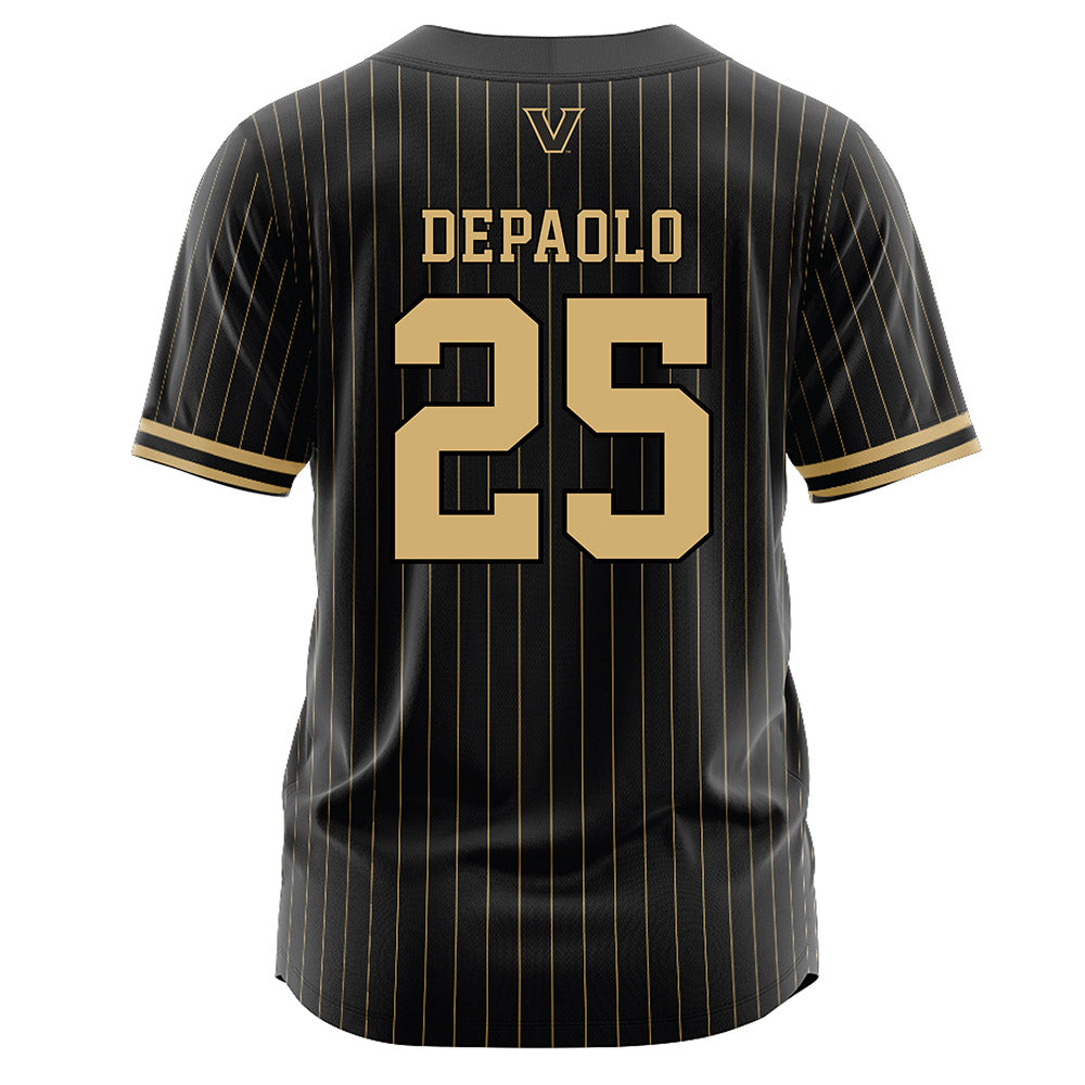 Vanderbilt - NCAA Baseball : AJ DePaolo - Black Jersey-1