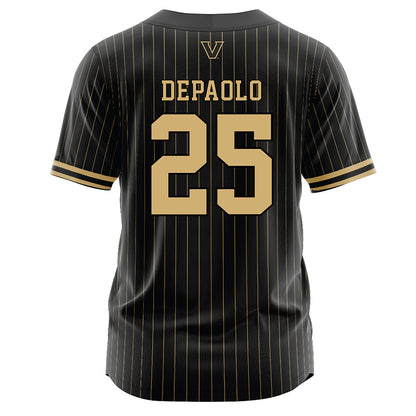 Vanderbilt - NCAA Baseball : AJ DePaolo - Black Jersey-1